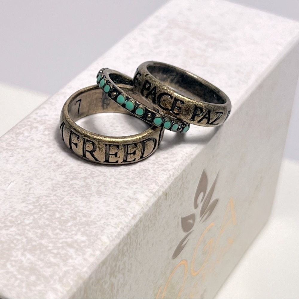 Lucky Brand Stackable Rings sz.7 - Picture 3 of 3